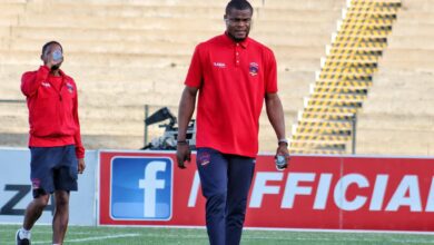Stanley Nwabali during Chippa United pitch inspection