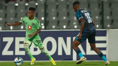 Relebohile Mofokeng in action against Moroka Swallows in the DStv Premiership