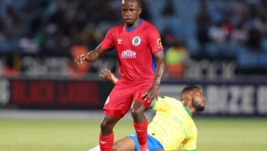 Siphesihle Ndlovu in action for SuperSport United