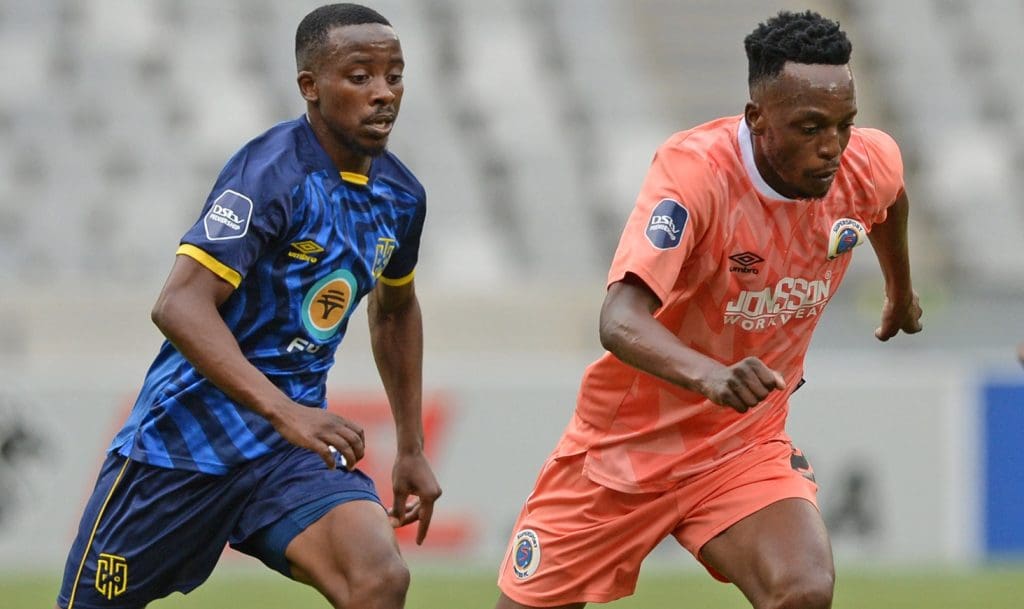 Cape Town City against SuperSport United in a DStv Premiership at DHL Stadium