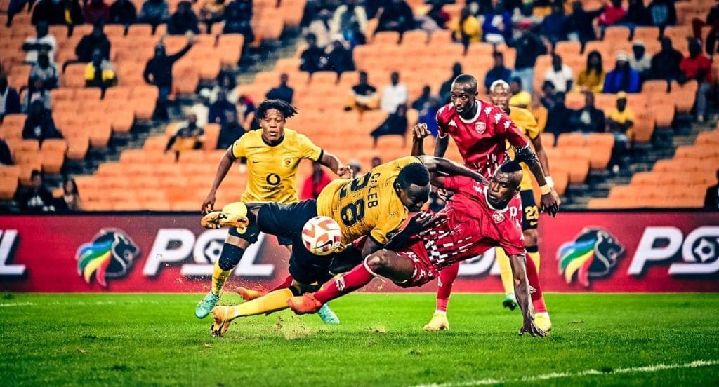 Kaizer Chiefs in action against Sekhukhune DStv Preniership Clash