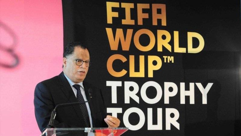SAFA president Dr Danny Jordaan addressing the media