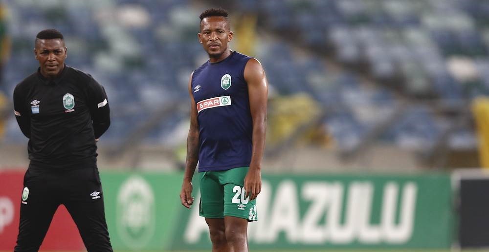 Lehlohonolo Majoro during AmaZulu's match preparations