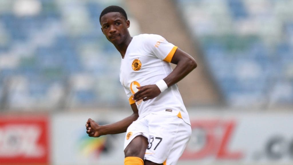 Samkelo Zwane in action for Kaizer Chiefs