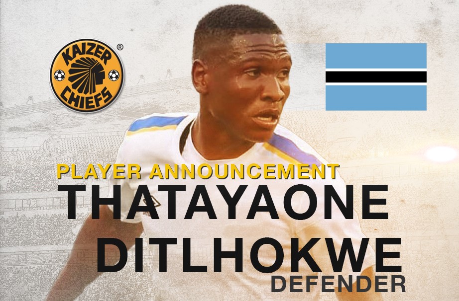 Thatayaone Ditlhokwe of SuperSport United on his way to Kaizer Chiefs