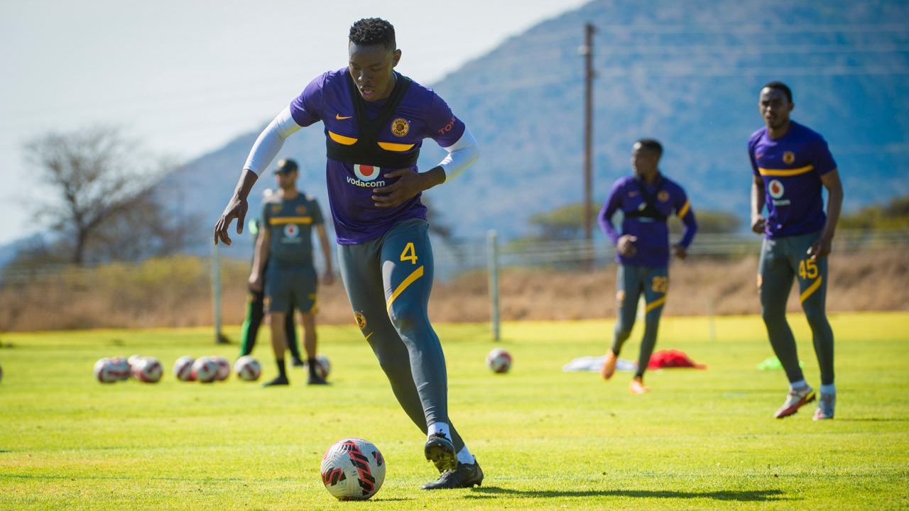Kaizer Chiefs defender Zitha Kwinika during Amakhosi's training session