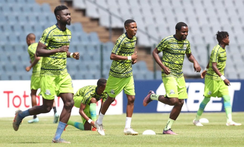 Marumo Gallants warming up before a game
