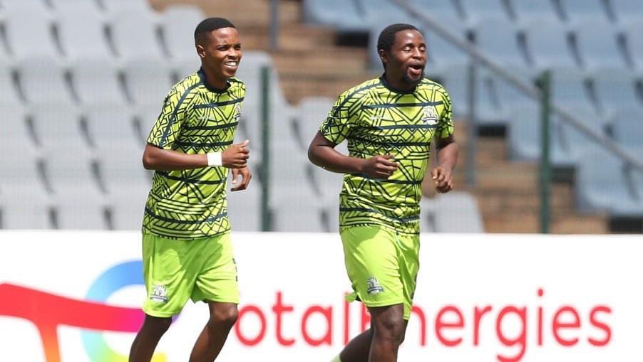 Marumo Gallants players getting ready for the CAF Confederation Cup against Al Akhdar SC.