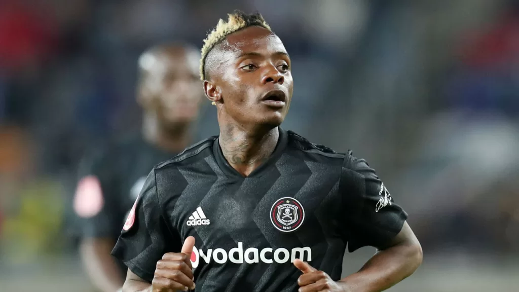 Kudakwashe Mahachi in action for Orlando Pirates