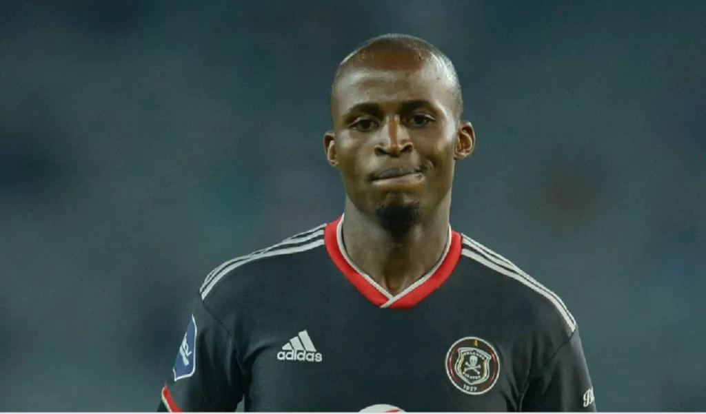 Terrence Dzvukamanja during an Orlando Pirates game