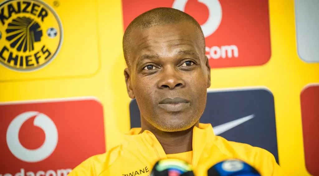 Arthur Zwane addressing the media