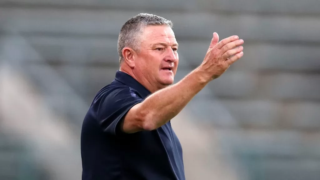 Gavin Hunt during a DStv Premiership game