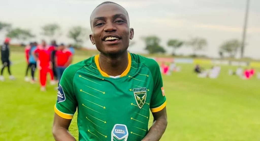 Orlando Pirates loanee Ntsako Makhubela after bagging Man of Match at Golden Arrows
