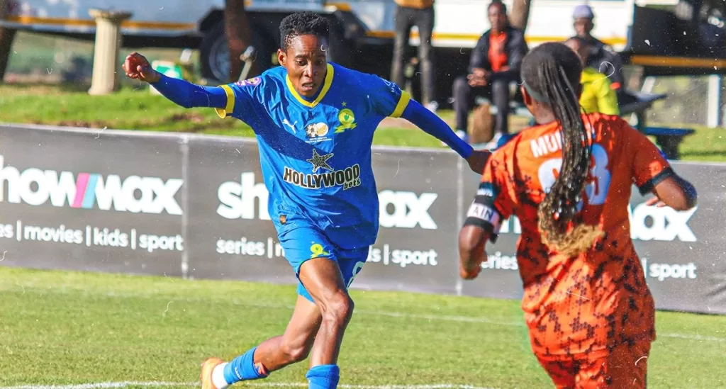 Sundowns against UJ Ladies in the Super League.