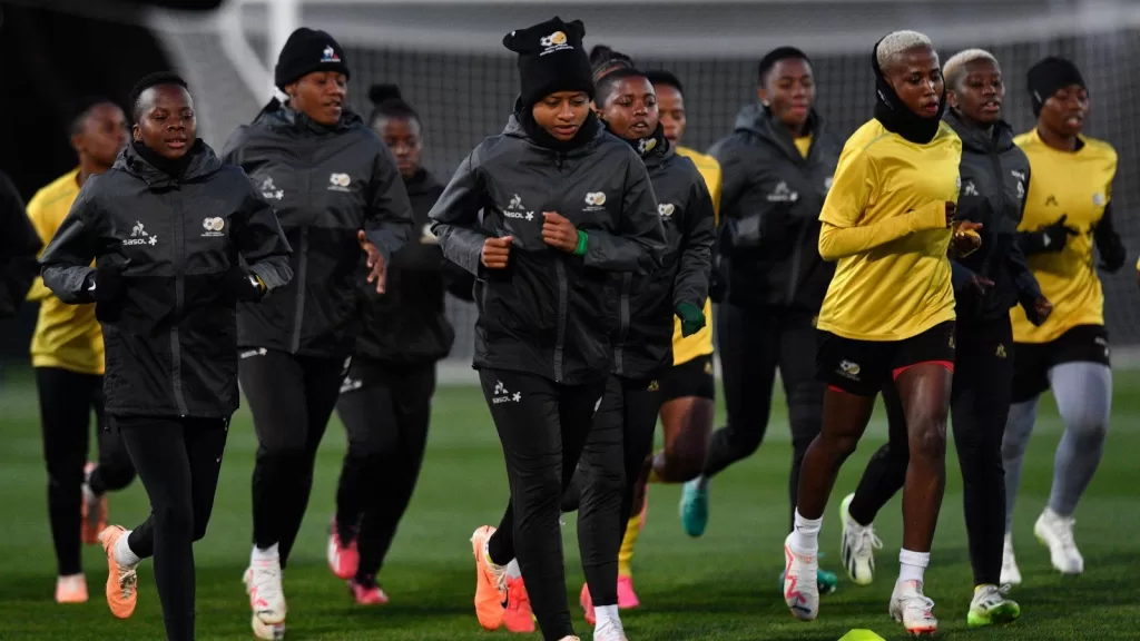 Banyana Banyana players.