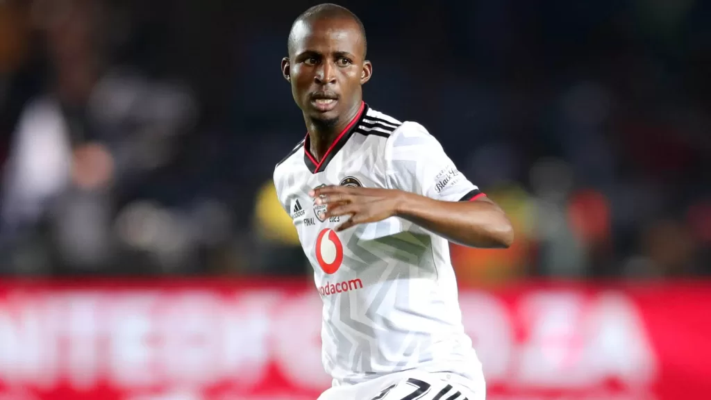 Terrence Dzvukamanja during an Orlando Pirates game