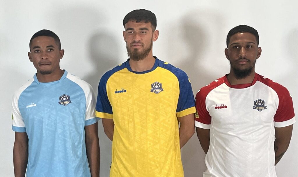 La Masia players in the new kit for the new PSL side La Masia has bolstered its squad with 16 new players, including a former Moroka Swallows and Kaizer Chiefs goalkeeper, ahead of the 2023/24 Motsepe Foundation Championship season.