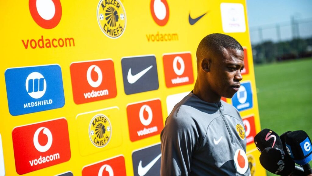Ashley Du Preez in Kaizer Chiefs colours.
