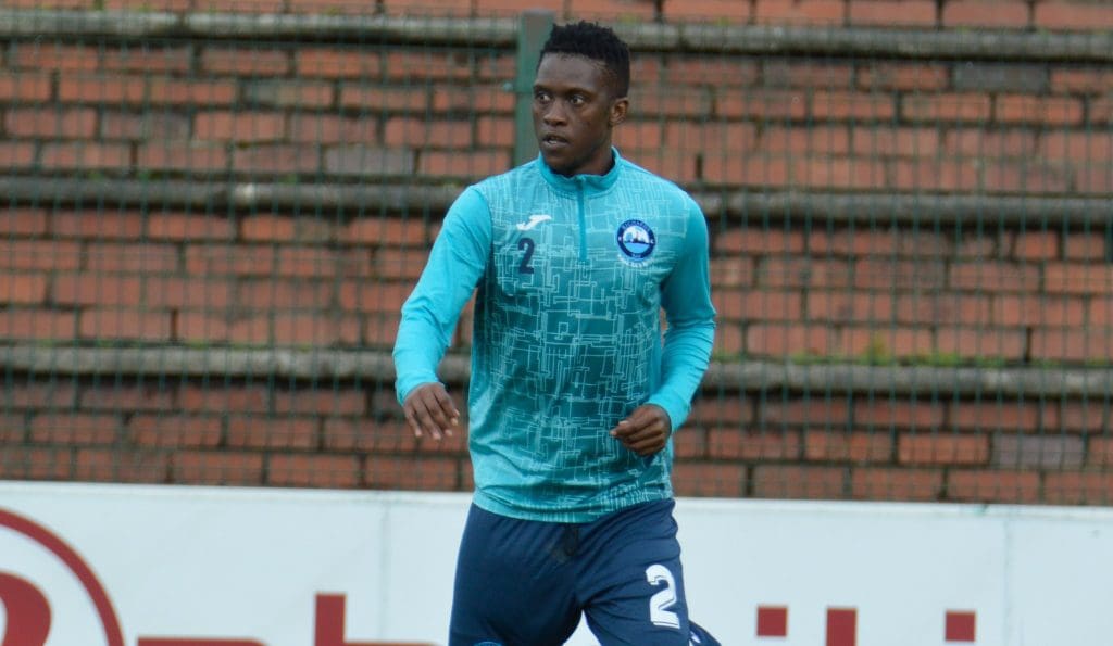 Katleho Maphathe during a warm up at Richards Bay FC