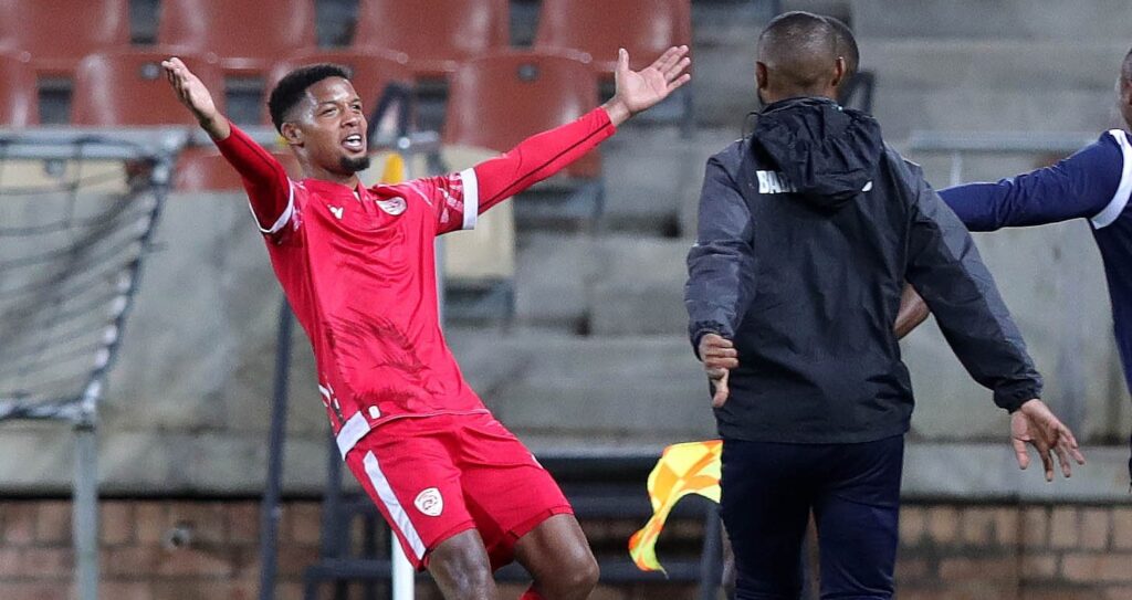 Jamie Webber in the colours of Sekhukhune United