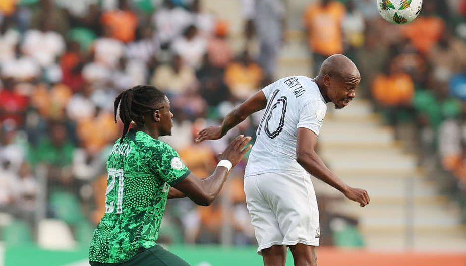 10-men Bafana lose to Nigeria on penalties in AFCON semis