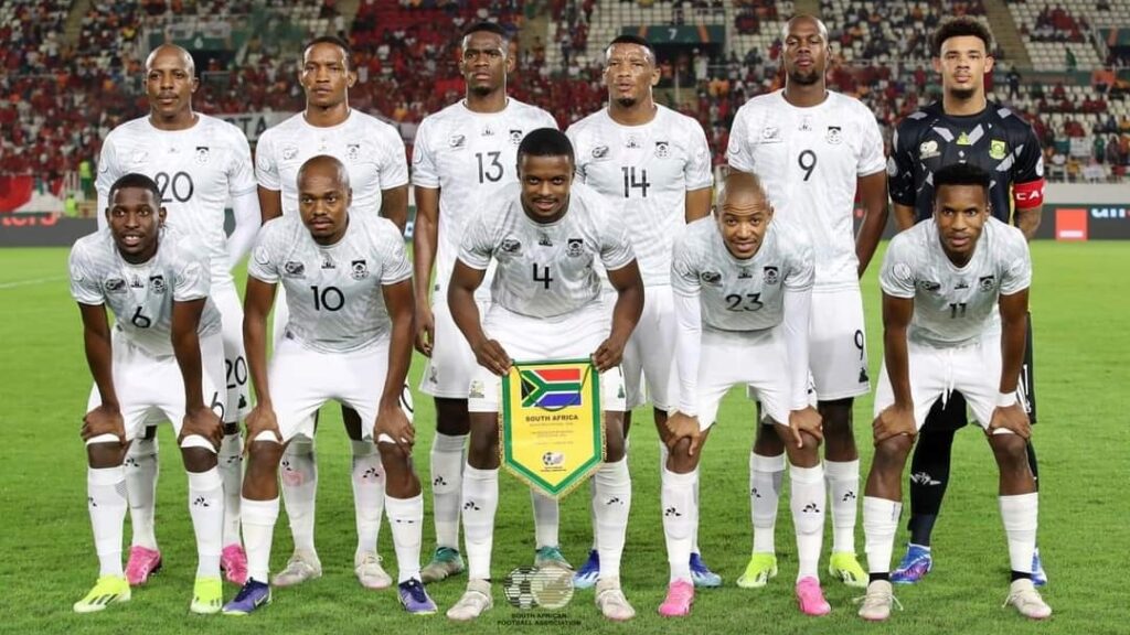 Bafana Bafana XI at AFCON tournament.