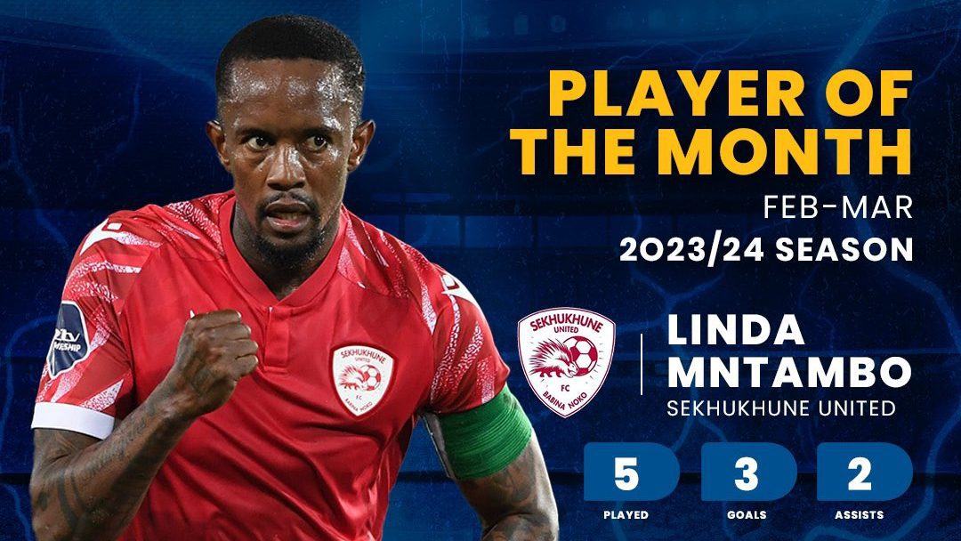Sekhukhune United captain Linda Mntambo wins DStv Premiership Player of Month