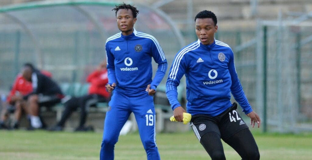 Boitumelo Radiopane at Orlando Pirates training