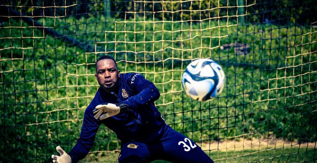 Itumeleng Khune at Kaizer Chiefs training session