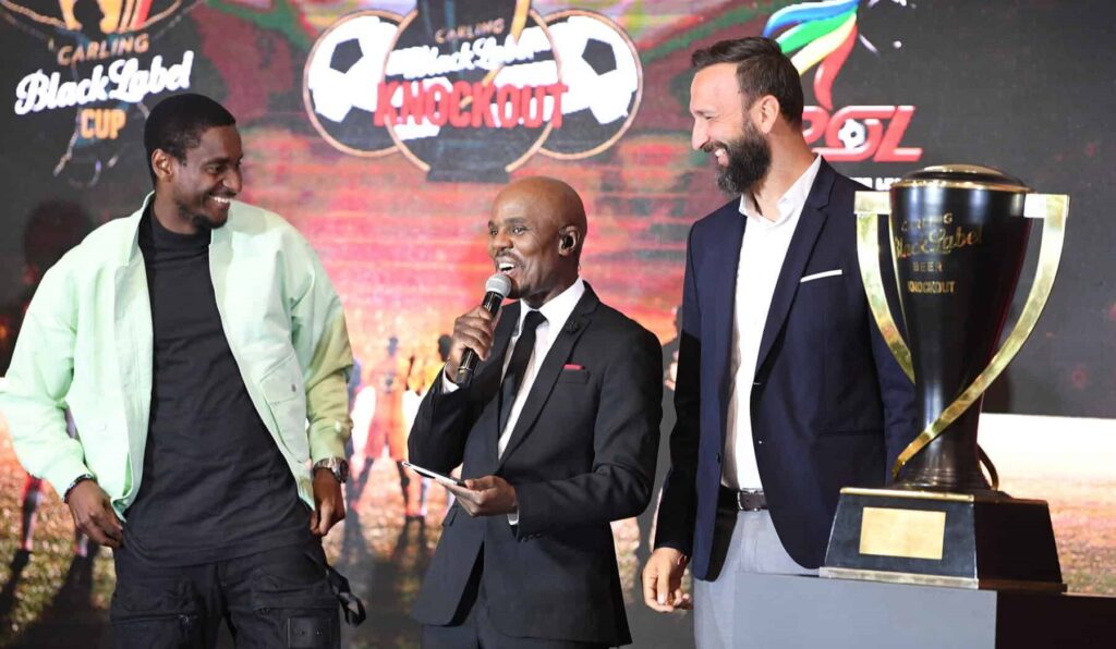 Rulani Mokwena and Sead Ramovic at Carling Knockout event