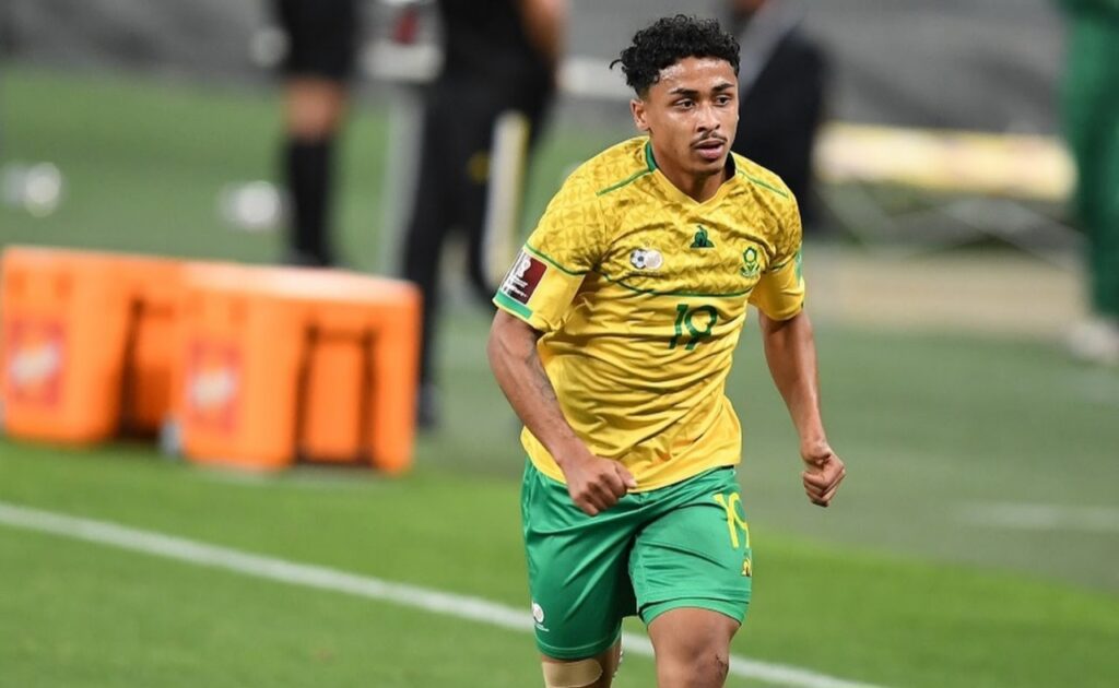 Ethan Brooks in action for Bafana Bafana