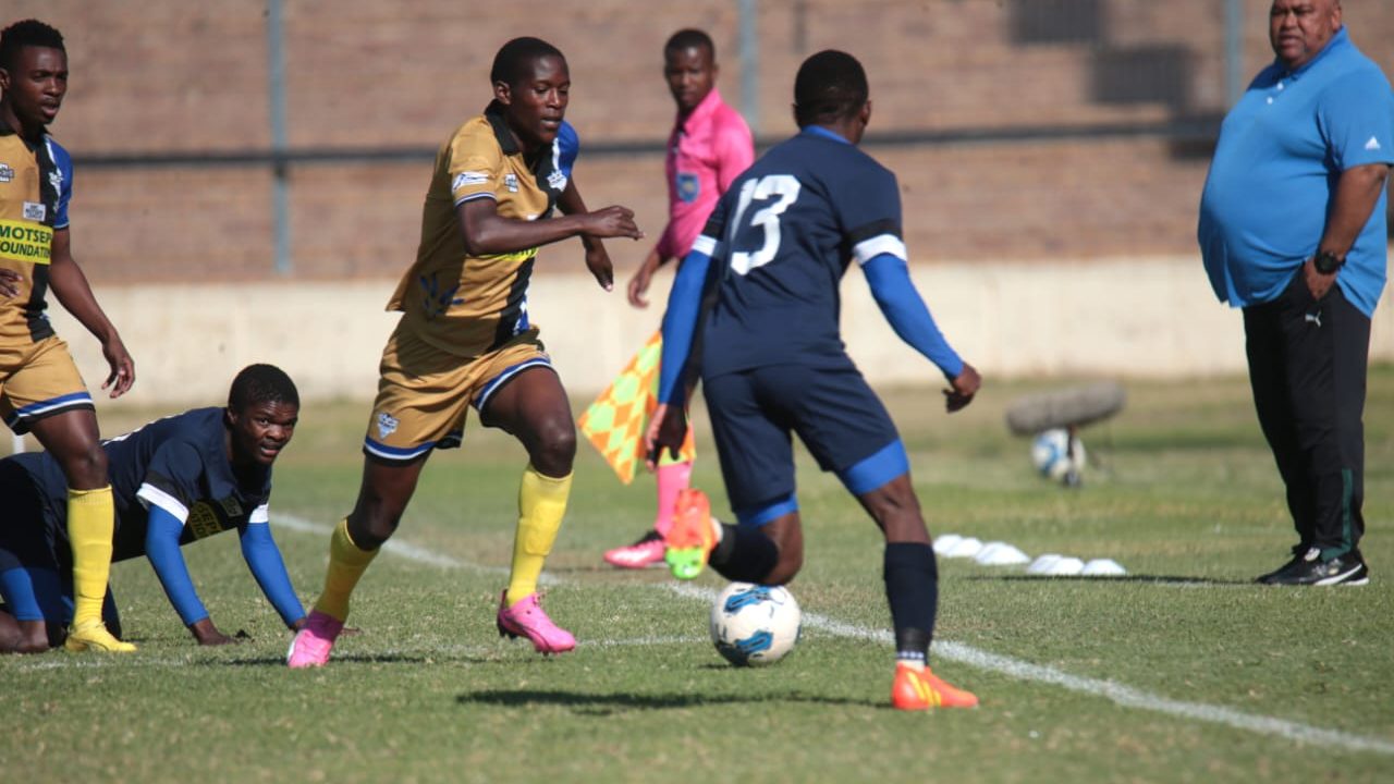 ABC Motsepe League National Playoffs semifinal tie between Kruger United and Thames FC for new Motsepe Foundation Championship clubs.