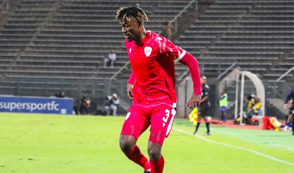 Lebogang Mabotja in action for Sekhukhune United