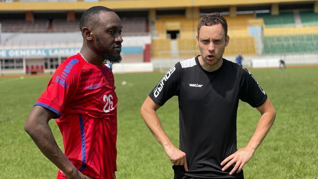 Romain Folz during his stint at Horoya AC