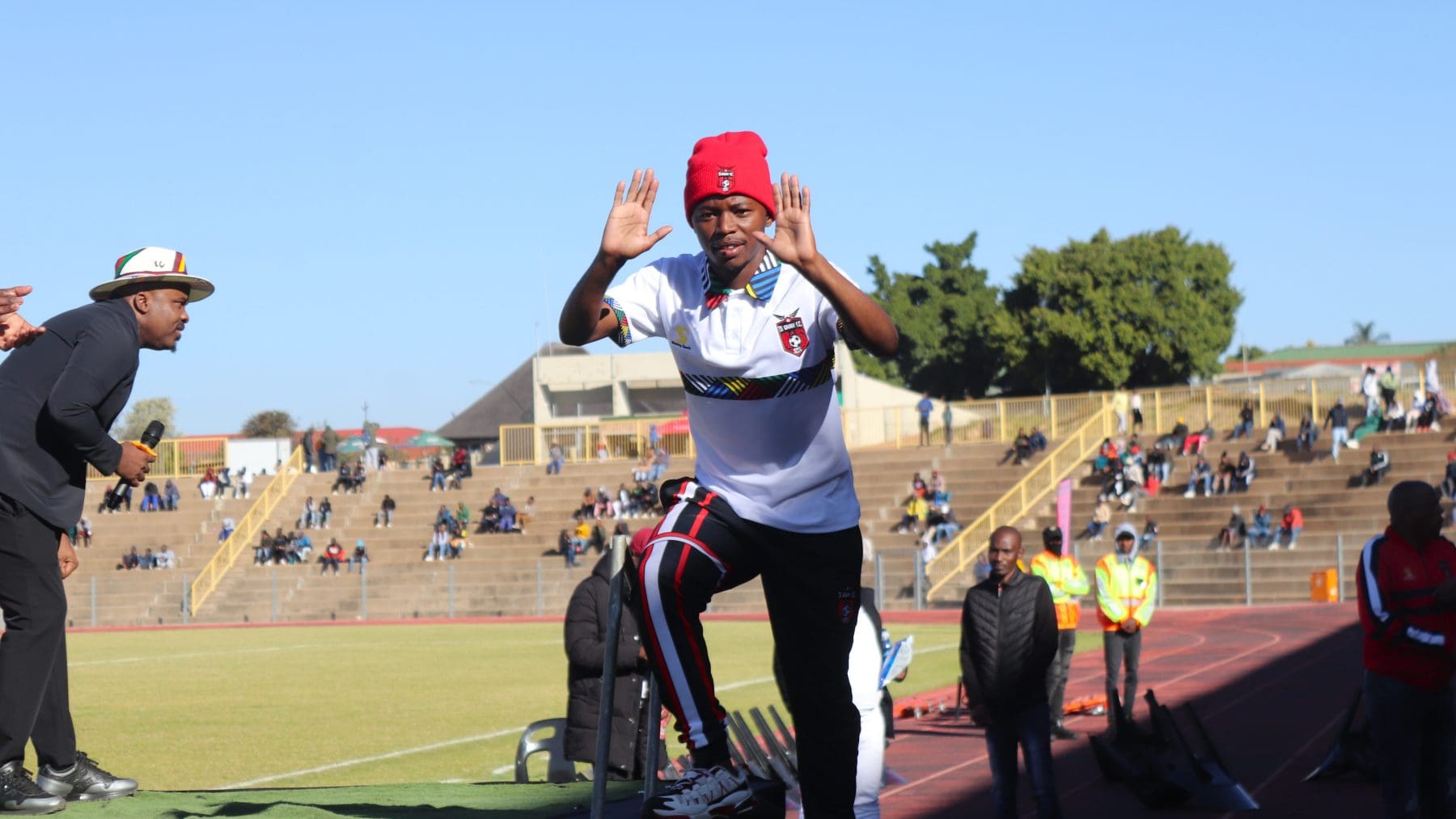 Thato Khiba during his TS Galaxy unveiling