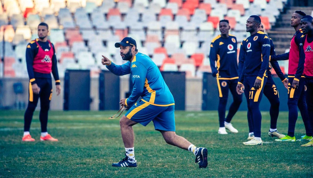 Kaizer Chiefs players at training
