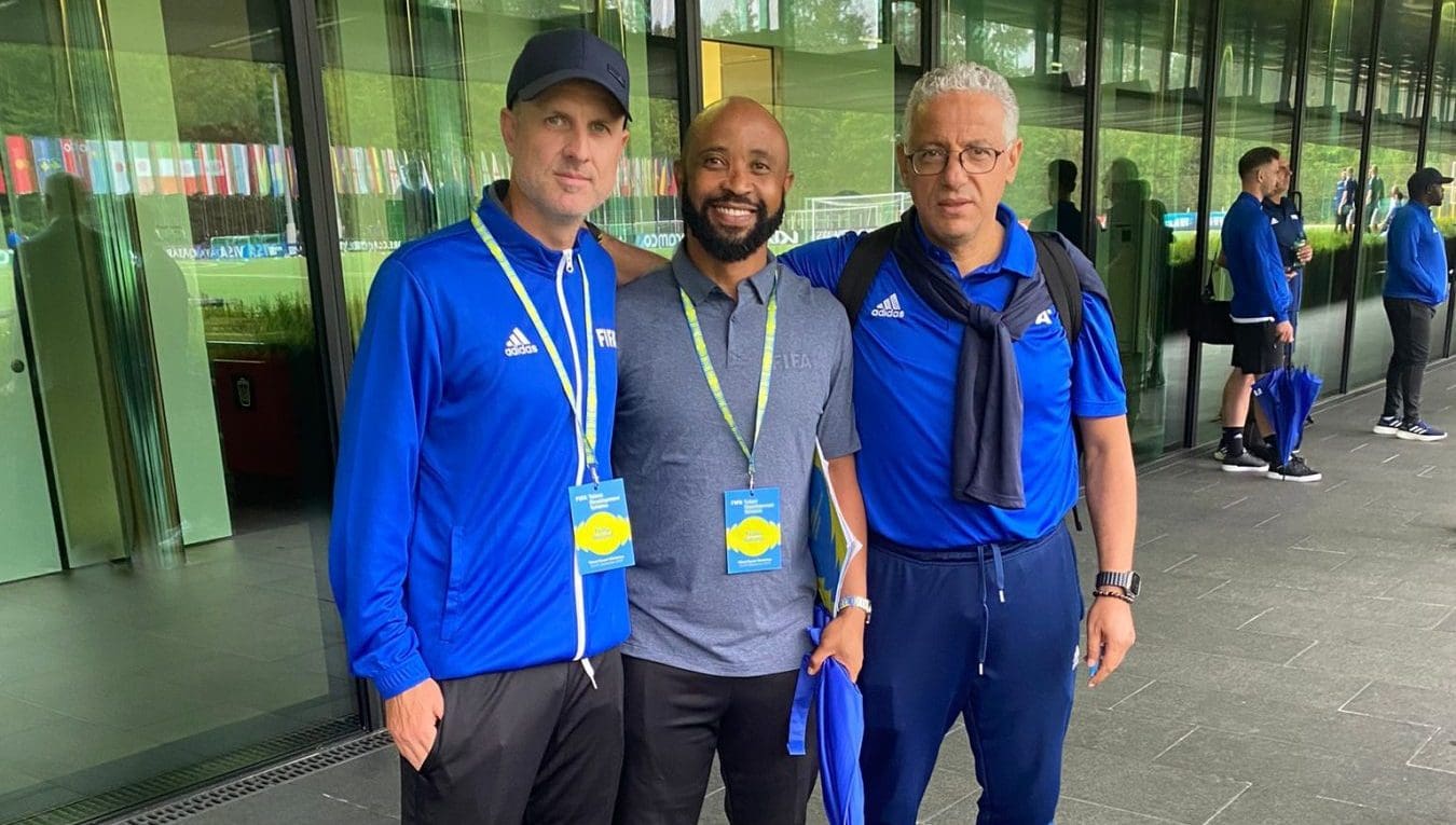 Thabo Senong at FIFA