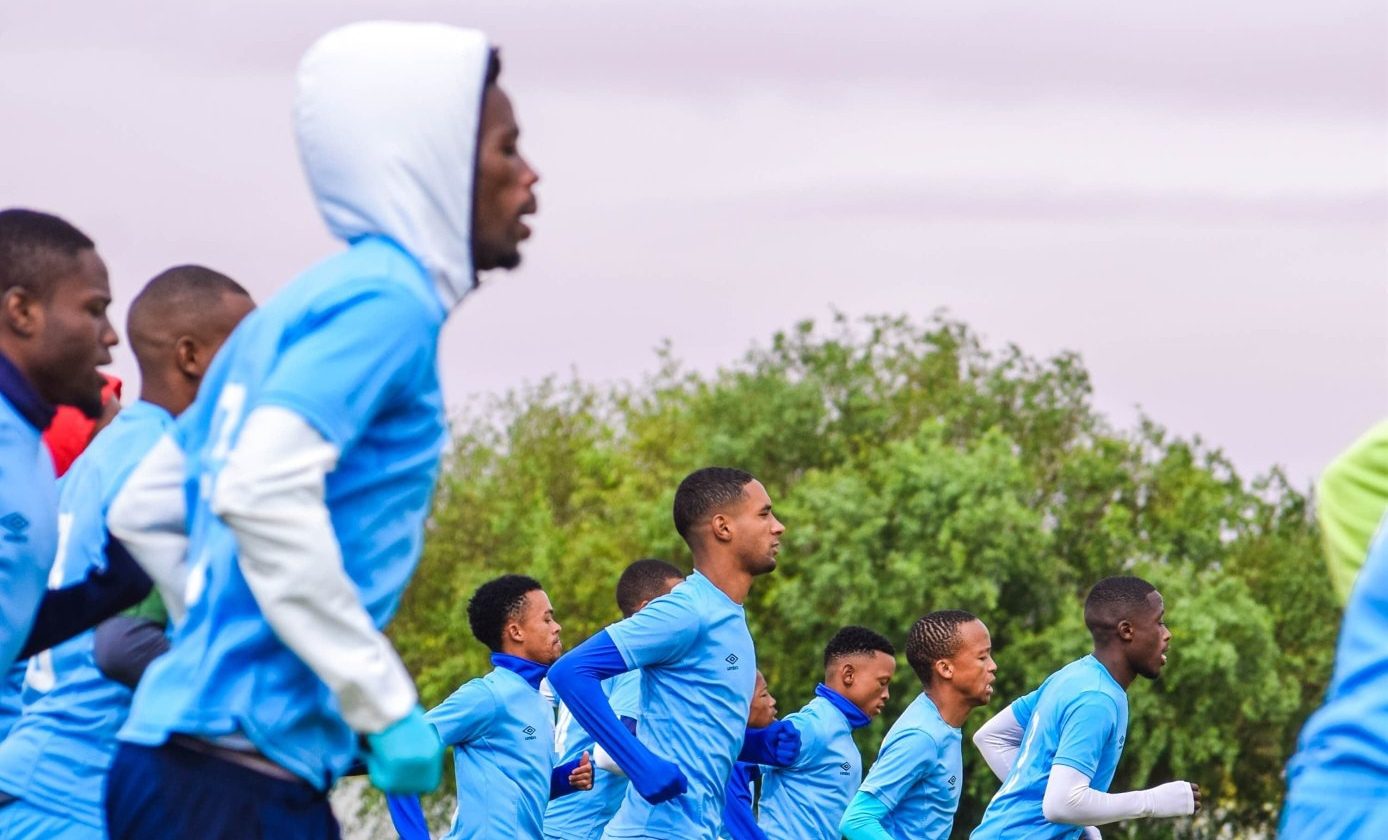 Upington City FC at training