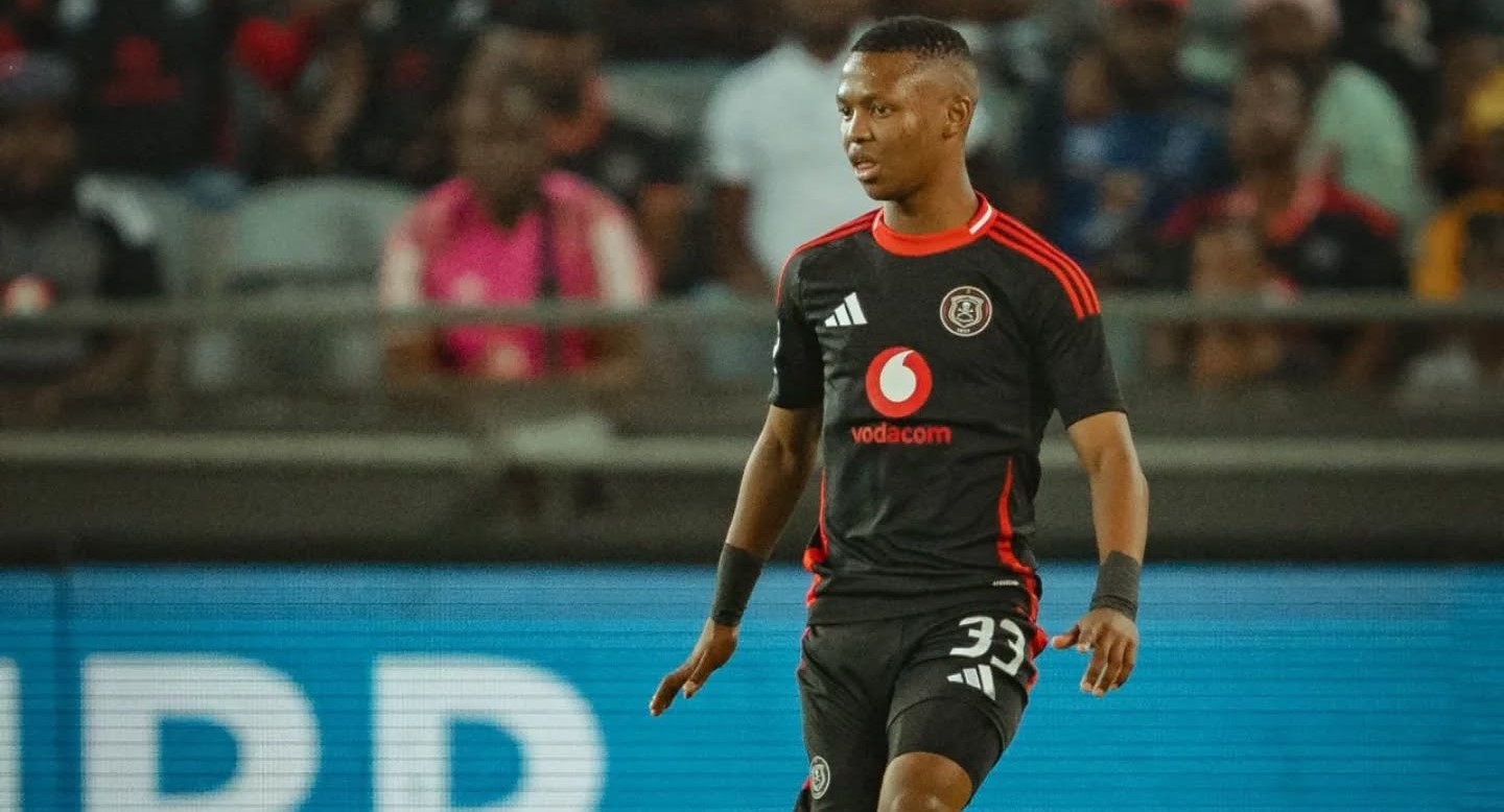 Mohau Nkota during Orlando Pirates match