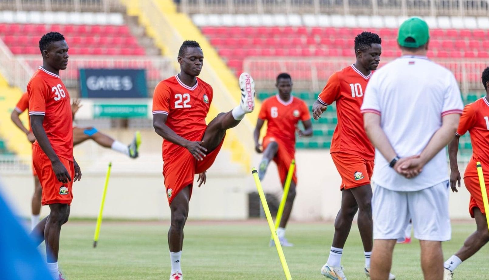 Kenya's Harambee Stars training