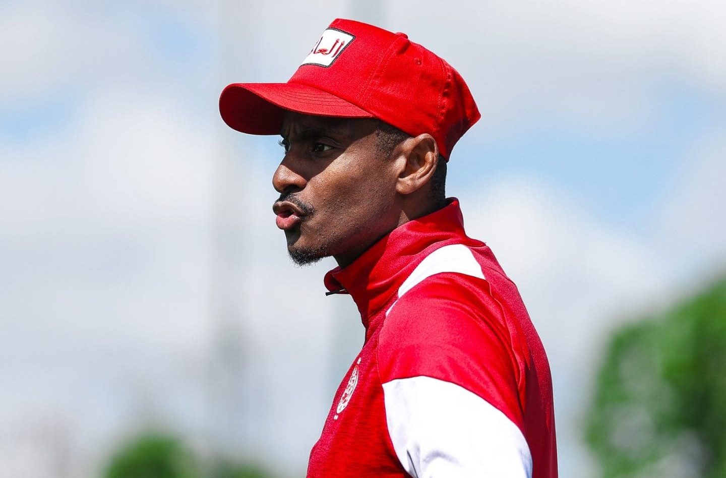 Wydad Athletic Club coach Rulani Mokwena at training