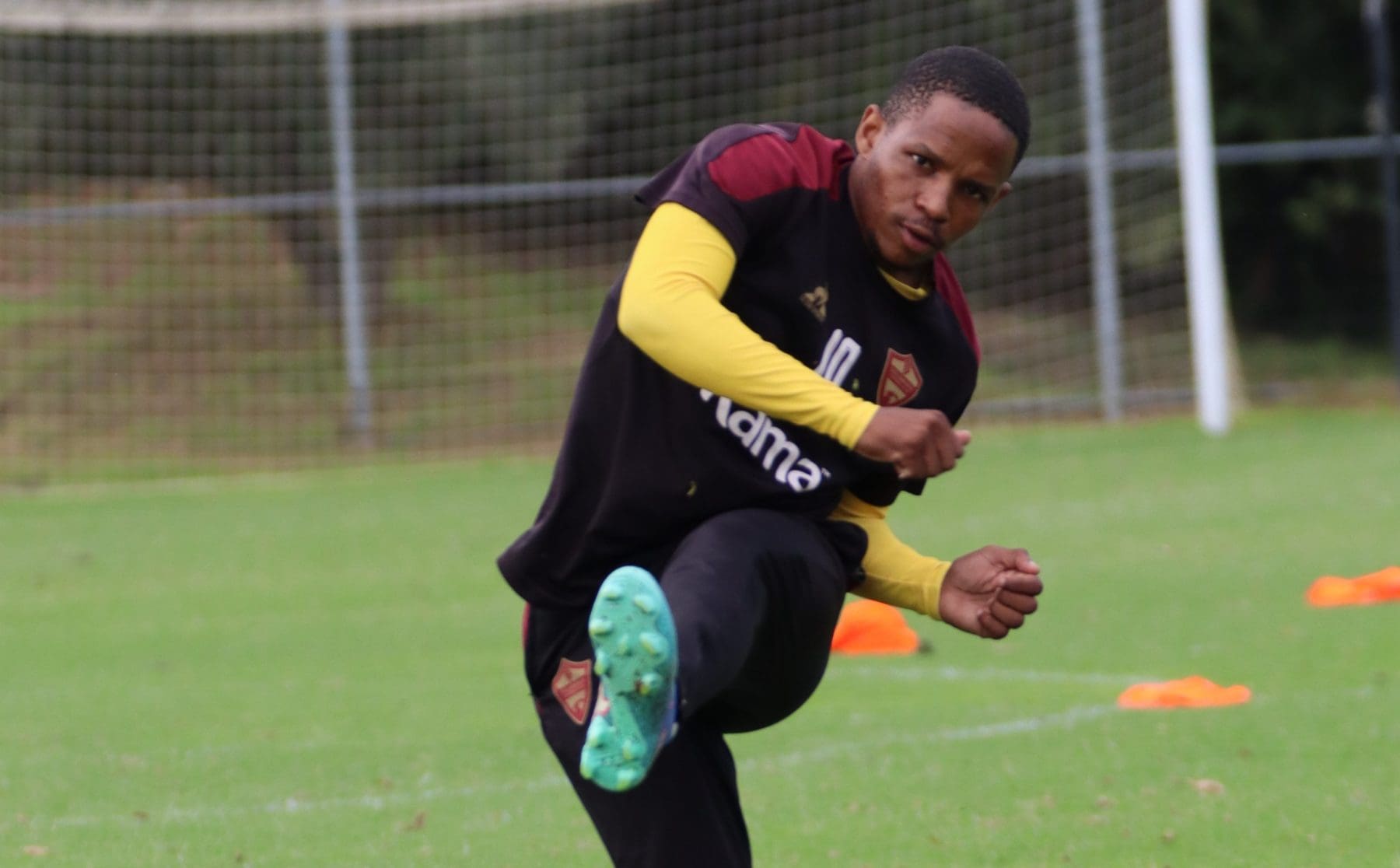 Injured Stellenbosch FC striker Lehlohonolo Mojela going through his recovery process