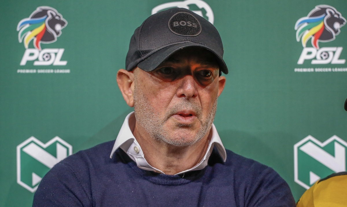 Kaizer Chiefs coach Nasreddine Nabi speaking after the Nedbank Cup match against Kaizer Chiefs match