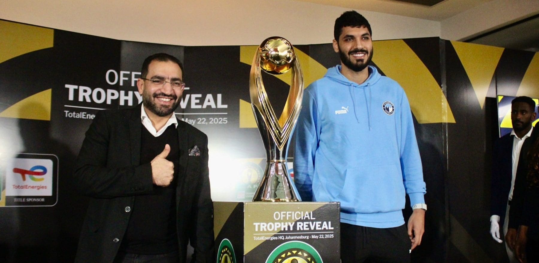 Pyramids FC during the CAF Champions League new trophy reveal