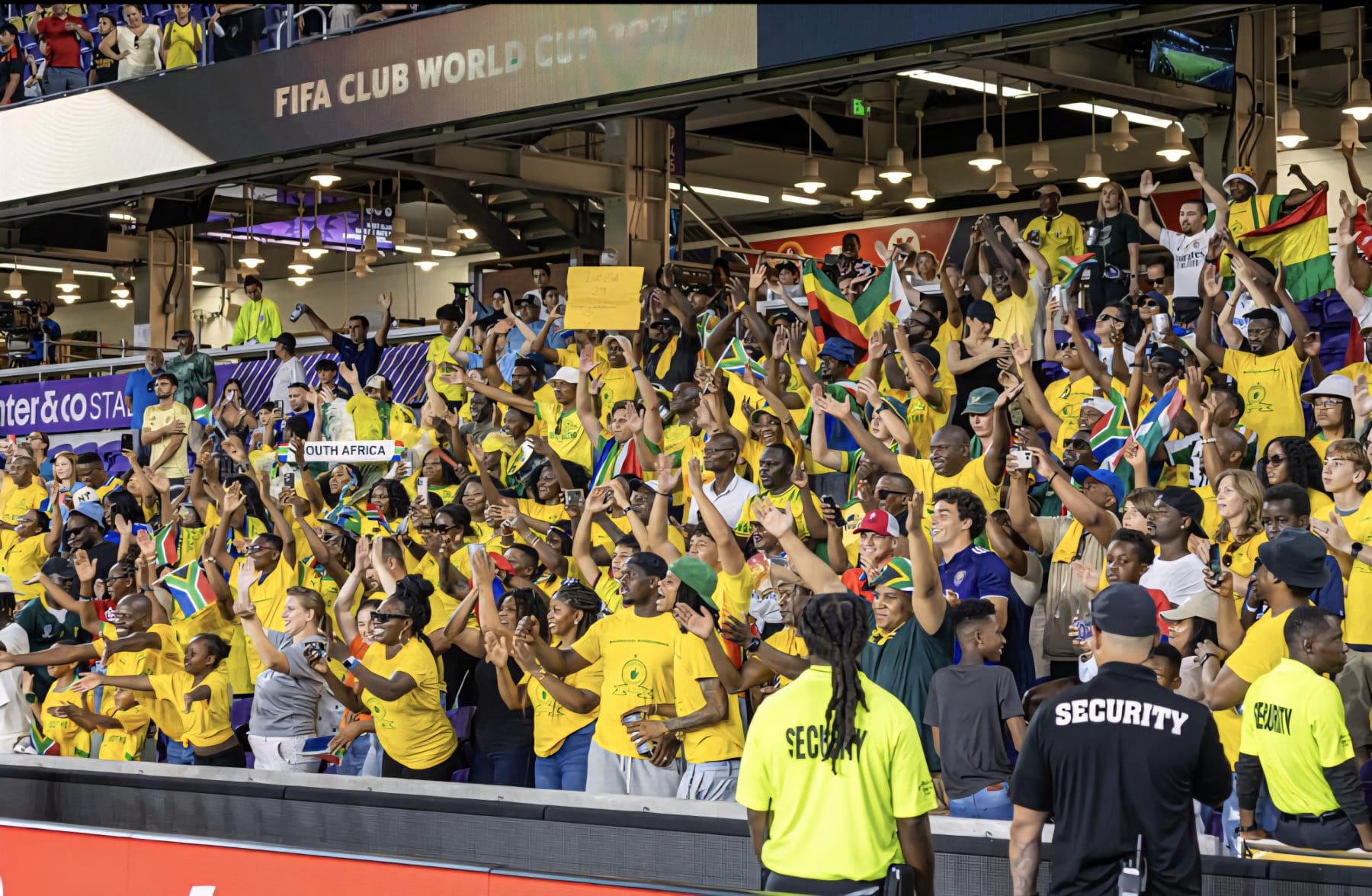 Mamelodi Sundowns singing during the FIFA Club World Cup match against Ulsan HD