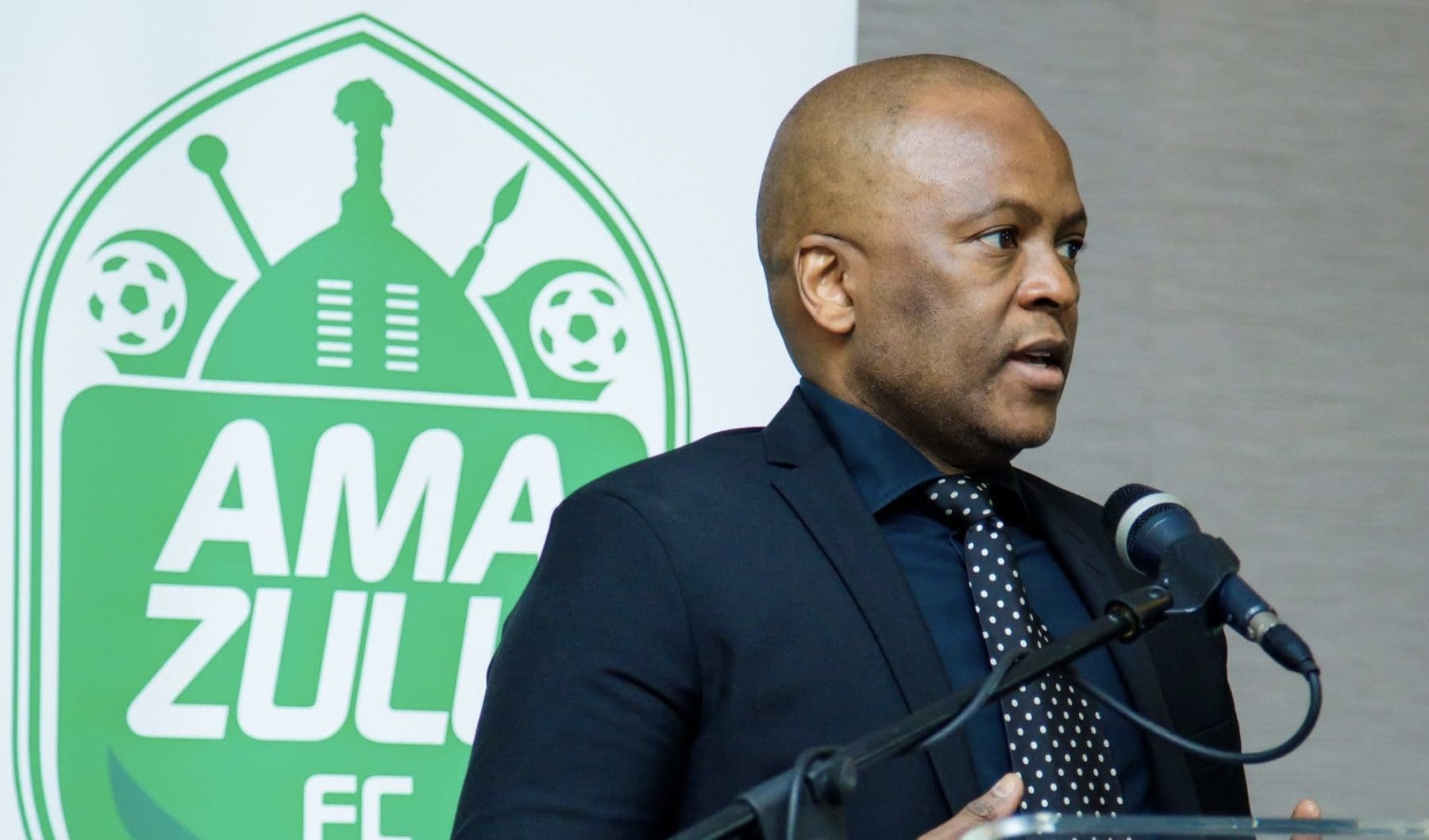 AmaZulu FC boss Sandile Zungu speaking with media