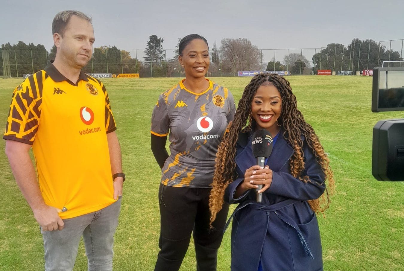 Ricky Joseph- Head of Kappa SA and Jessica Motaung- Kaizer Chiefs Commercial and Marketing Director