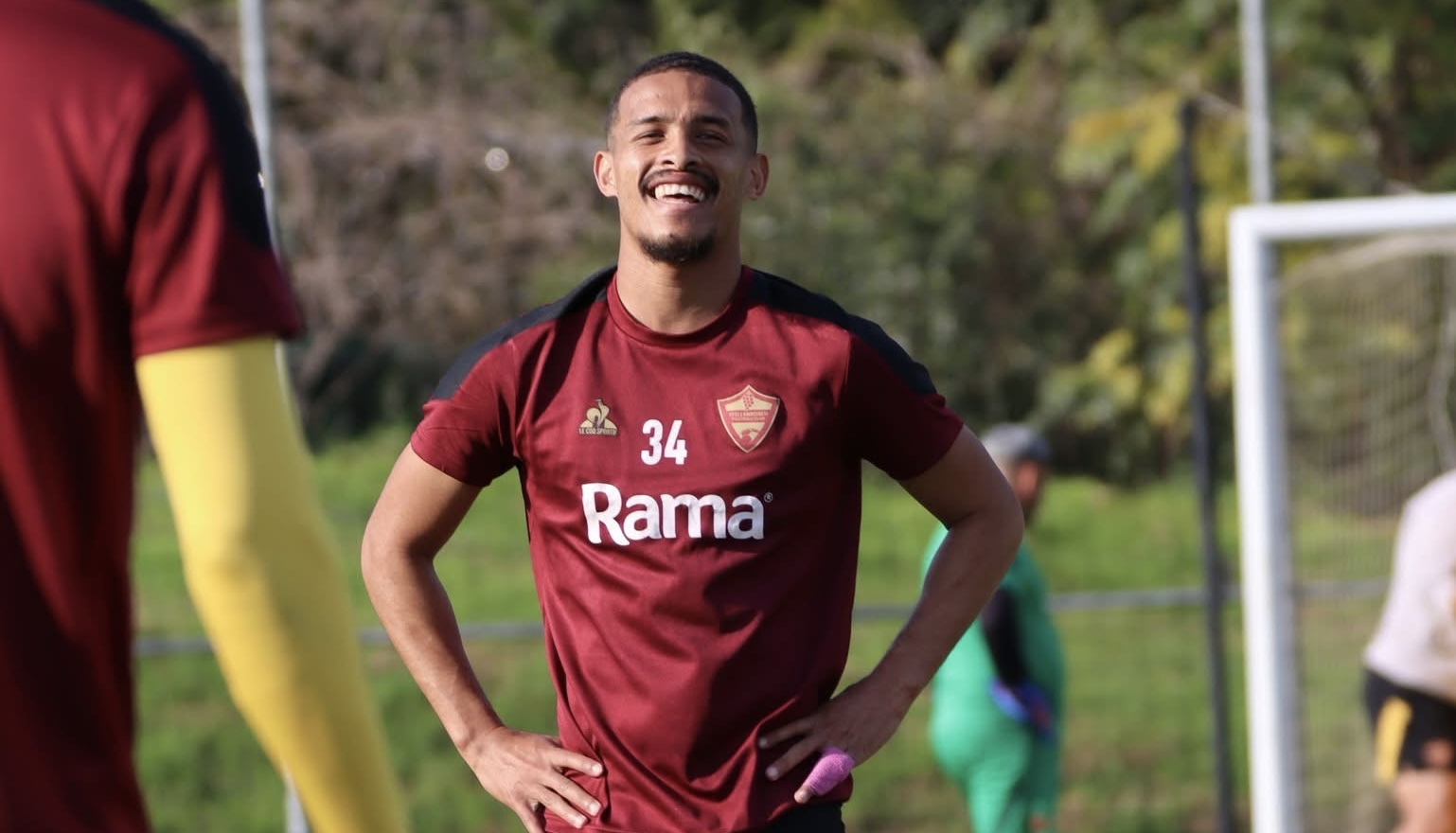 Stellenbosch FC attacker Devin Titus during training session