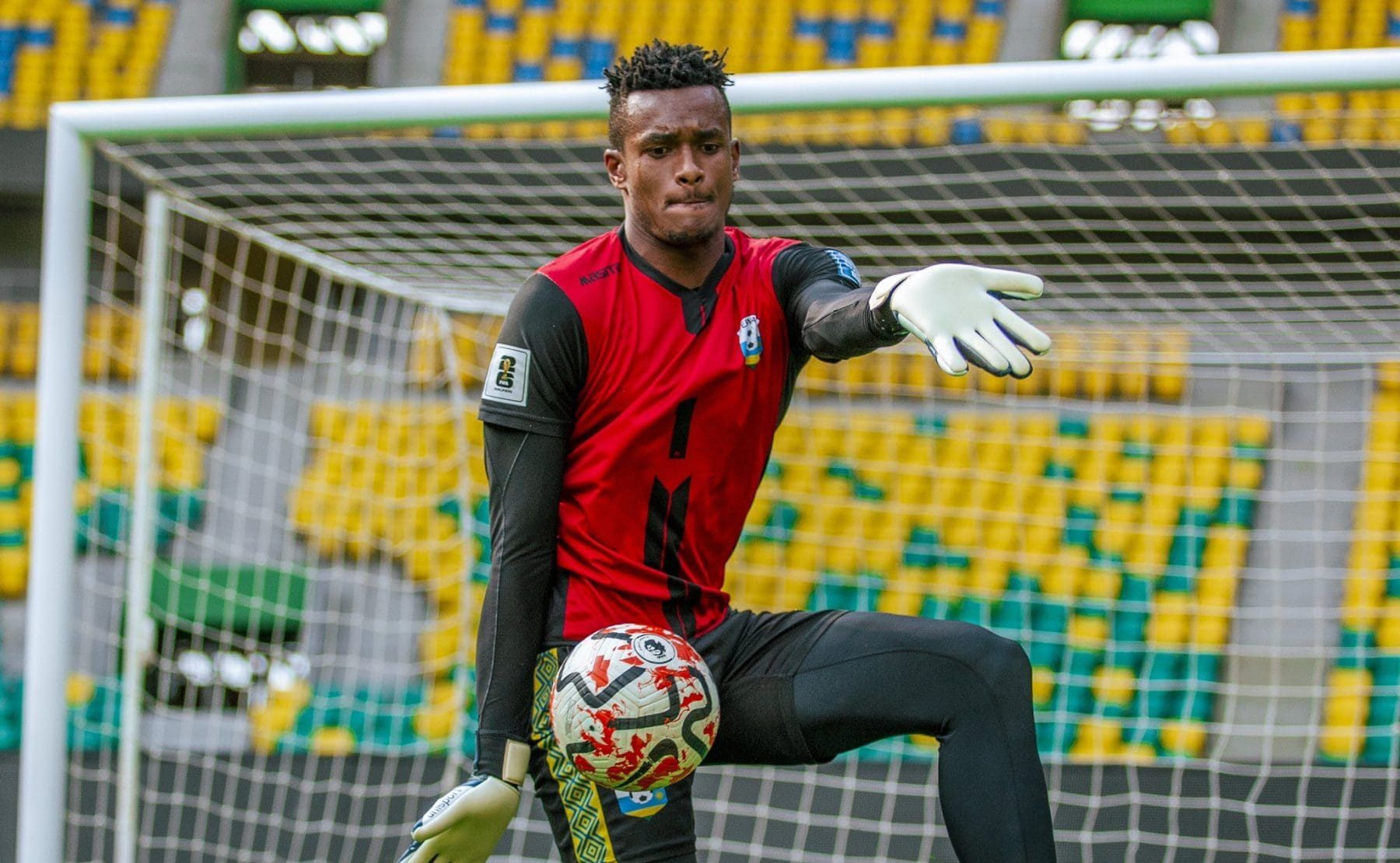 Kaizer Chiefs goalkeeper Fiacre Ntwari playing for Rwanda