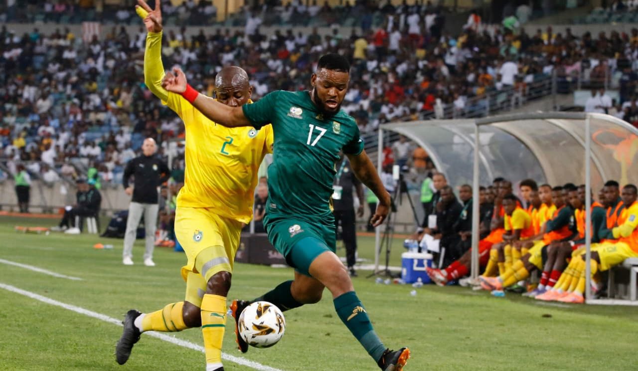 Bafana Bafana in action against Zimbabwe